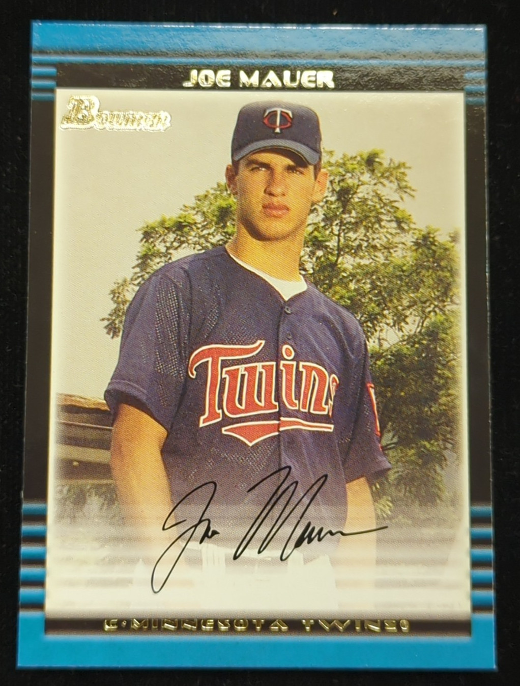 2002 BOWMAN #379 JOE MAUER 1st Year ROOKIE HOF  Minnesota Twins