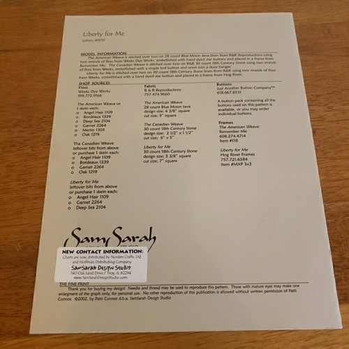 Sam Sarah Design Studio Liberty For Me With The American And Canadian Weave... - Picture 7 of 7