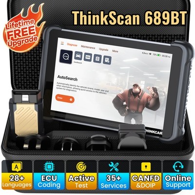 ThinkScan 689BT/689 OBD2 Diagnostic Tool AUTO Scanner Bidirectional Full System