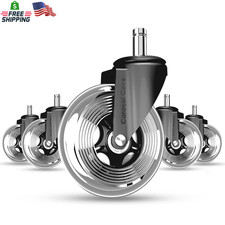 Office Chair Wheels Set of 5 – 3 Inch Roller Blade Wheels Office Chairs, Office