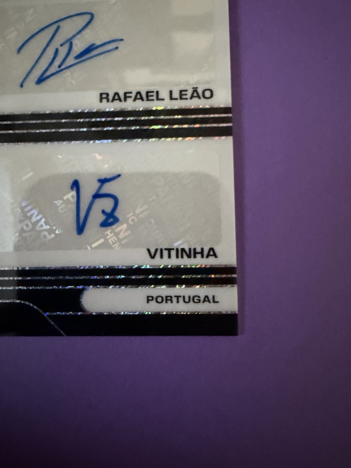 2026 Prizm FIFA World Cup VITINHA, SILVA, LEAO Black Triple Auto 1/1 PORTUGAL view 4