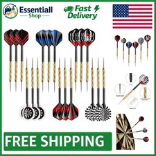 18 Durable Steel Tip Darts - Enjoy Fun Competitions with Friends Family