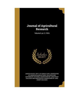 Journal of Agricultural Research; Volume 6, pt. 2, 1916
