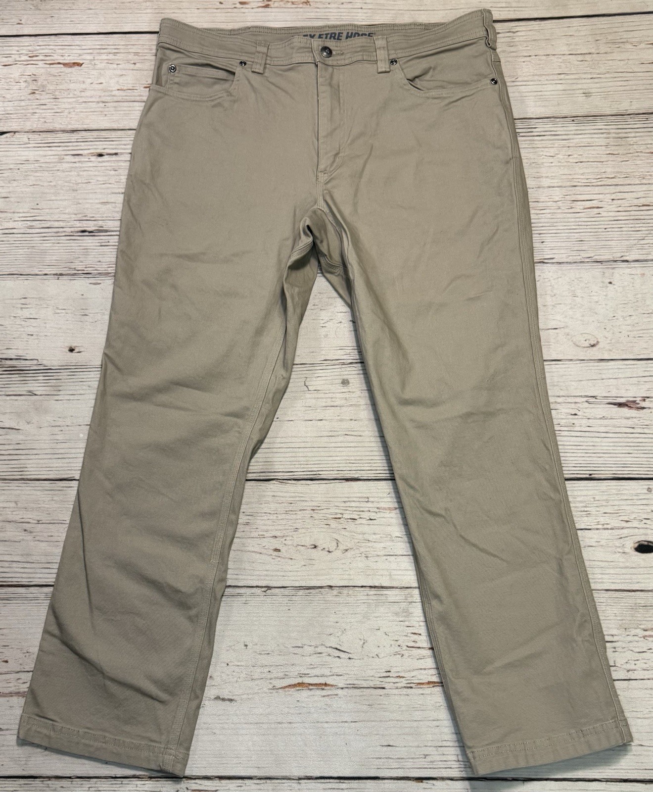 Duluth Trading Co Flex Fire Hose Carpenter Pants Men’s Sz 36x30 Beige