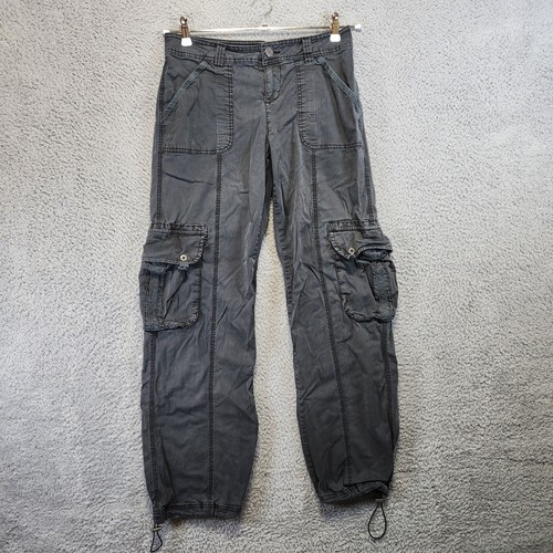 GARAGE Straight Leg Cargo Pants Women 5 (Fits 30x31) Gray Streetwear Casual - Picture 1 of 10