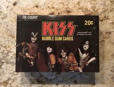 Rare 1980S Kiss Aucoin Band Australia Variant $.20 Cent Gum Cards Box + 7 Packs