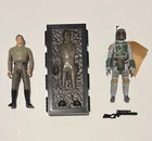 Star Wars Vintage Stan Solo Pair Han Solo Carbonite and Boba Fett