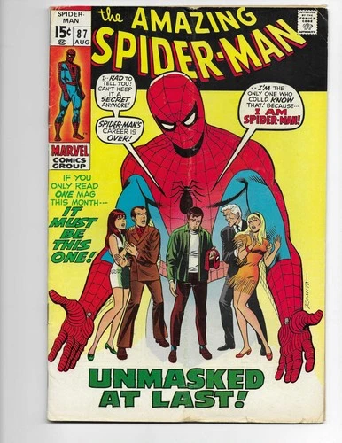 Amazing Spider-Man 87 1970 Marvel Comics VG 4.0 *See Description* Gwen Stacy