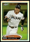 2012 Topps Chrome #220 Omar Infante Refractors Miami Marlins NM+
