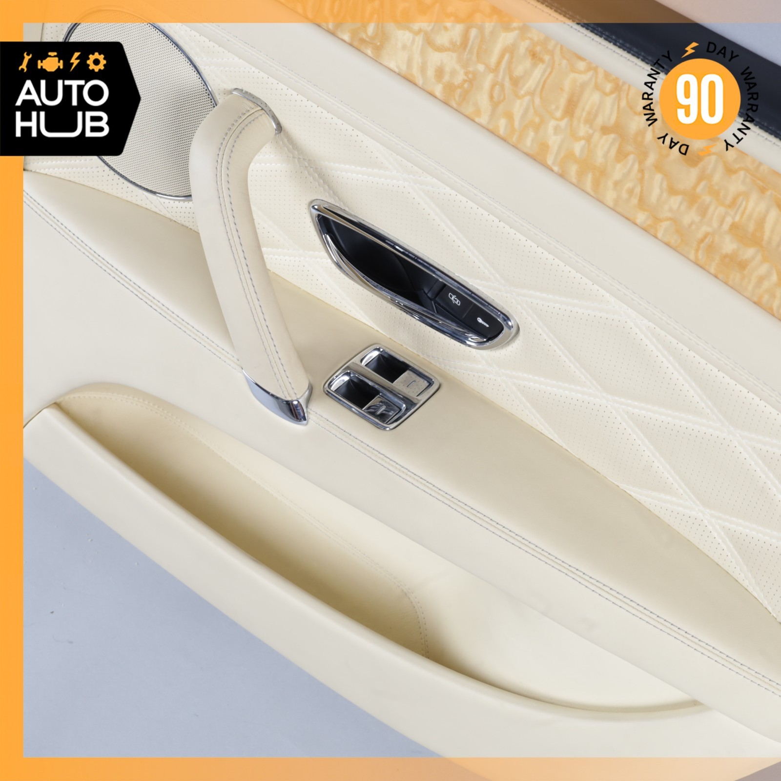 14-18 Bentley Flying Spur Rear Right Side Interior Door Panel 4W0868770F OEM 40k