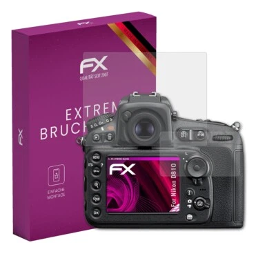 atFoliX Glasfolie für Nikon D810 Displayfolie 9H Schutzpanzer Displayschutzfolie
