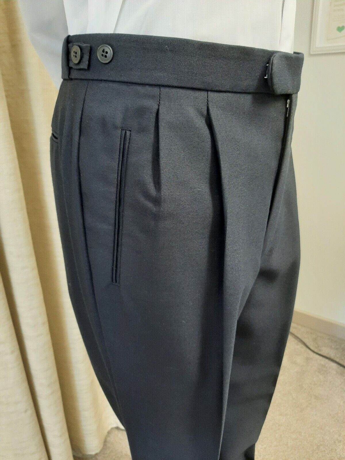 Crease Resistant Single Pleat Trousers