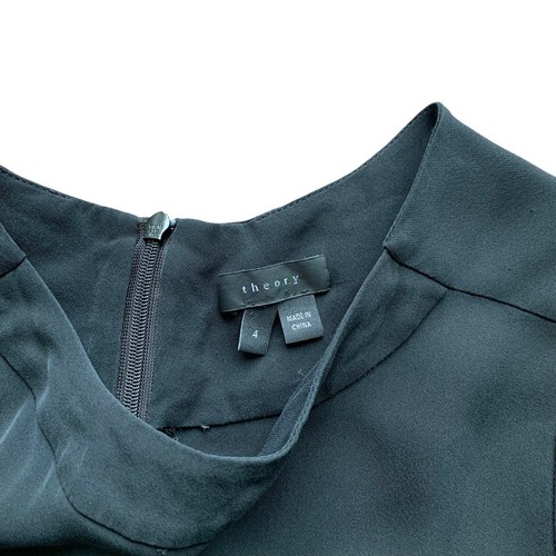 Theory Women’s Jumpsuit 4 Black Sleeveless 100% Silk - Bild 6 von 8