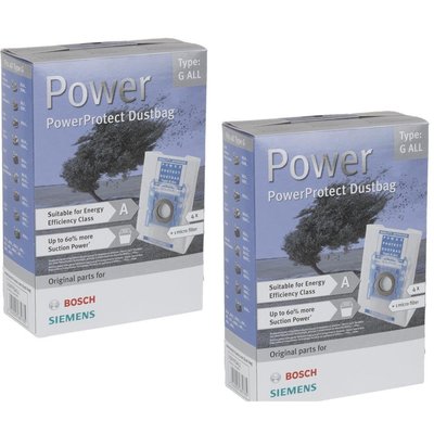 8 X GENUINE BOSCH TYPE G MegaAir SUPERTEX GXXL//GXL POWER PROTECT DUST BAGS