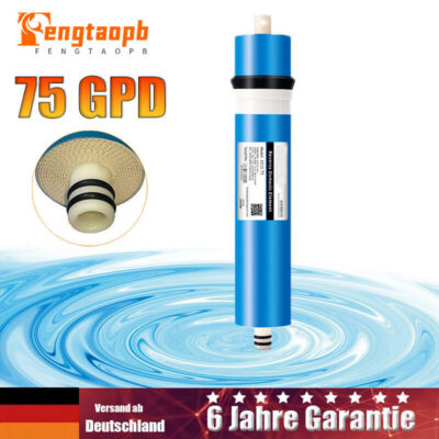 75 GPD Hause Umkehr-Osmose Membrane RO Wassersystem Ersatzfilter Universell DHL