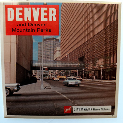 3x VIEW-MASTER 3D REEL   DENVER and MOUNTAIN PARKS   USA, COLORADO, Stereo A324