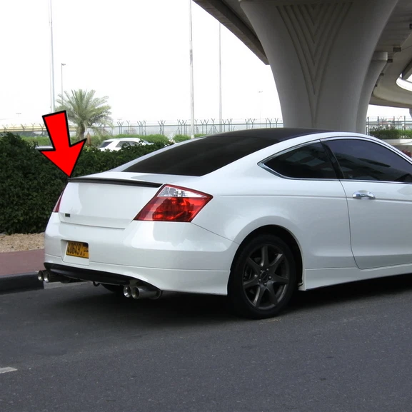 Rear Trunk Spoiler Wing Black Lip Fit For 2008-2012 HONDA Accord Coupe 2-Door Foto 2 de 4