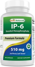 Best Naturals IP6 510 mg Capsules 180 Count Non GMO Gluten Free USA Made