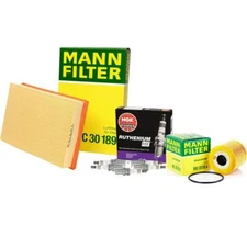 Mann Filters and NGK Spark Plugs Ignition Tune-Up Kit For Volvo S60 V70 2.4 L5