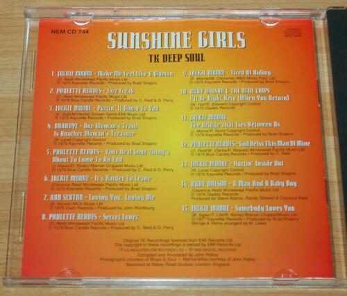 Various - Sunshine Girls TK Deep Soul - 1995 UK Sequel Records Label CD - Picture 3 of 4