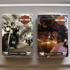 Vintage Harley-Davidson Playing Cards Set Of 2 Sealed 2002