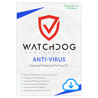 Watchdog Anti-Virus  1 Year / 1-PC , 2-PC , 5-PC - Anti virus - Newest - DIGITAL