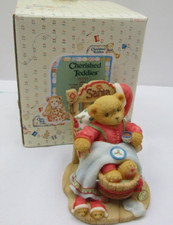 Cherished Teddies - Bear Figurine 1998 Santa 352713 WITH BOX