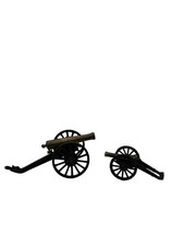 Lot of Two 2 Vintage Penn Craft USA Cast Iron Toy Cannons