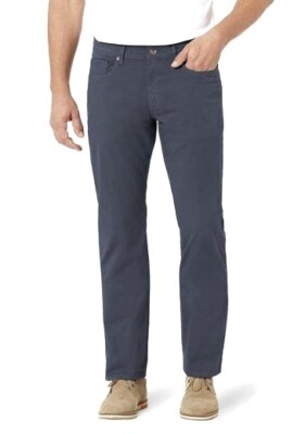 STOOKER FRISCO STRETCH / navy minimal / TWILL STRAIGHT FIT / HERREN JEANS HOSE