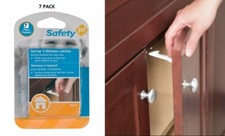 7 Pack Safety 1st Baby Cabinet Locks Wide Grip Latches NIP