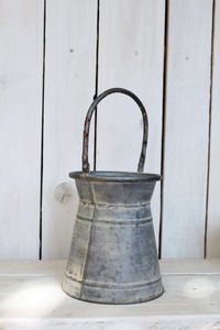 Nostalgie Zink Milchkanne Vintage Dekokanne Gartendeko Vase Fur Trockenstrausse Ebay