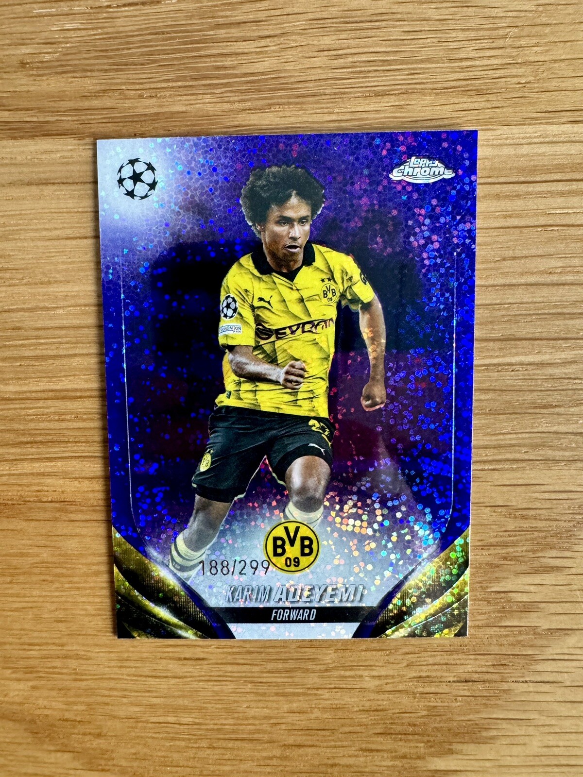 2023-24 Topps Chrome UEFA Club Competitions - Purple Speckle Karim Adeyemi /299
