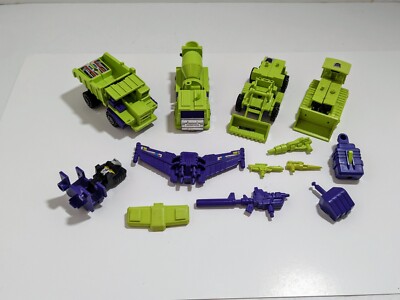 Vintage G1  Transformers Devastator Constructicons Figure Parts 1980's