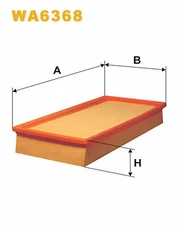 WIX FILTERS WA6368 Air Filter for Mitsubishi, Volvo