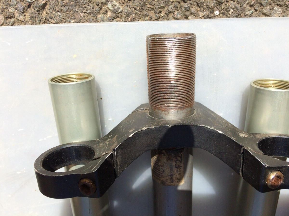 Retro triple clamp Forks RST Hi5 | eBay UK