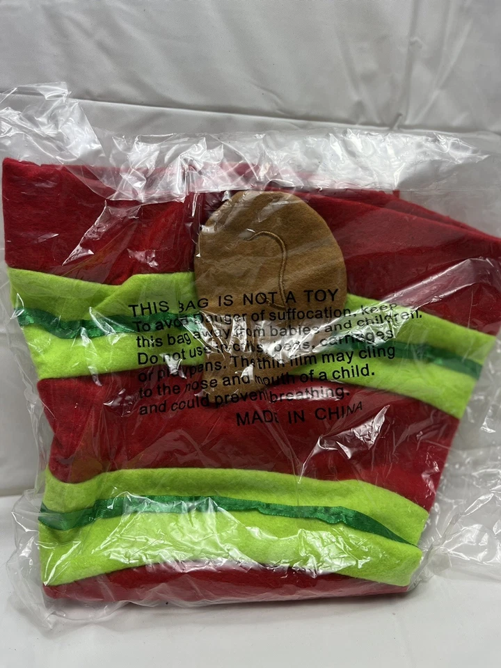 SOMBRERO ELFO CON OREJAS RAYAS CON ACENTO SATINADO RAYAS AYUDANTE DE SANTA NAVIDAD Foto 3 de 4