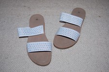 HENKELMANN - GR. 40 - Sandaletten weiß Glitzer