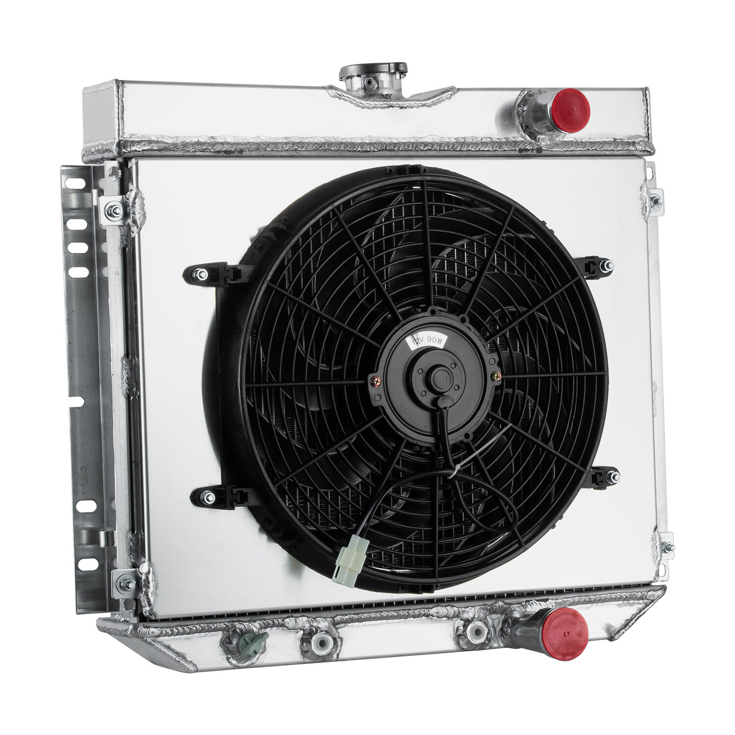 4 Row Radiator Shroud Fan For 1967-1969 1968 Ford Mustang 1967-68 Mercury Cougar thumbnail 4