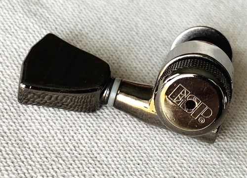 ESP Electric Guitar ESP Logo Bass Side Cosmo Black Locking Tuner Tuning Peg - Picture 8 of 13