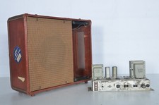 Vintage Ampex Suitcase 620 Mono Tube Amplifier Amp Monitor Speaker Jbl D260 Asis
