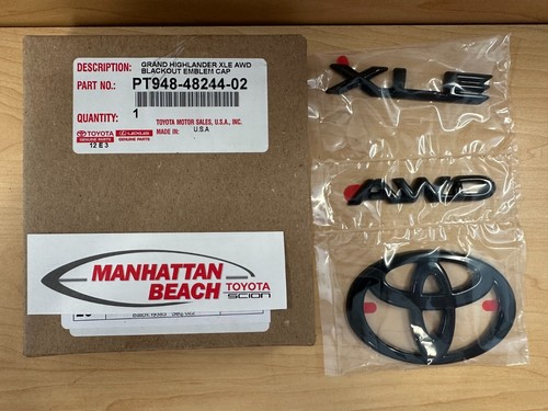 2024-2025 GRAND HIGHLANDER XLE AWD BLACKOUT EMBLEM OVERLAY KIT GENUINE ...