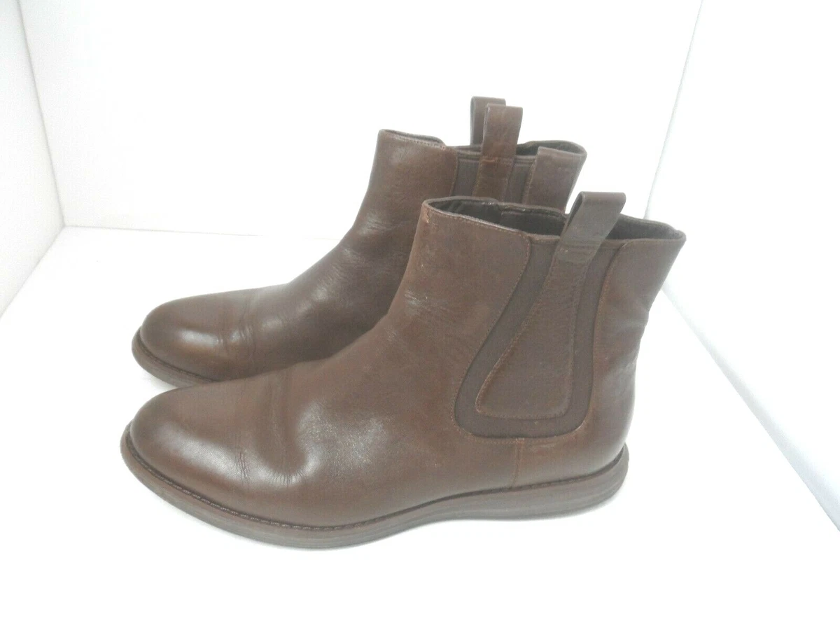 Cole Haan Grand.OS Ankle Pull On Boots Women s Brown Leather
