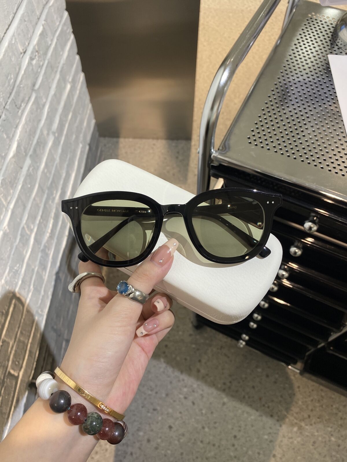 Lang 01(K) Original Gentle Monster Sunglasses Round Frame GM Sunglasses