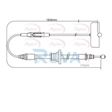 Fits Trafic Primastar Vivaro Ruva Front Centre Hand Brake Cable 73168827