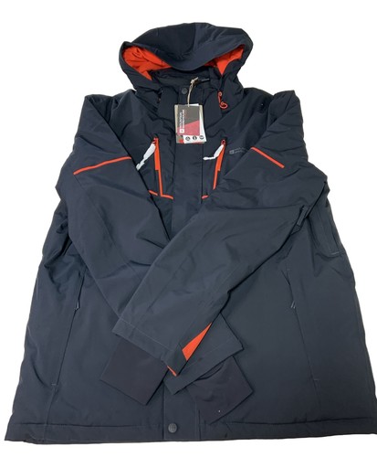 Mens MOUNTAIN WAREHOUSE Extreme Blue Ski Jacket size L Recco Full Zip