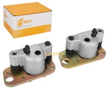 Front Left Right Brake Calipers & Pads for Polaris Scrambler 400 500 1998-2004