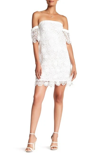 Trina turk sales white lace dress