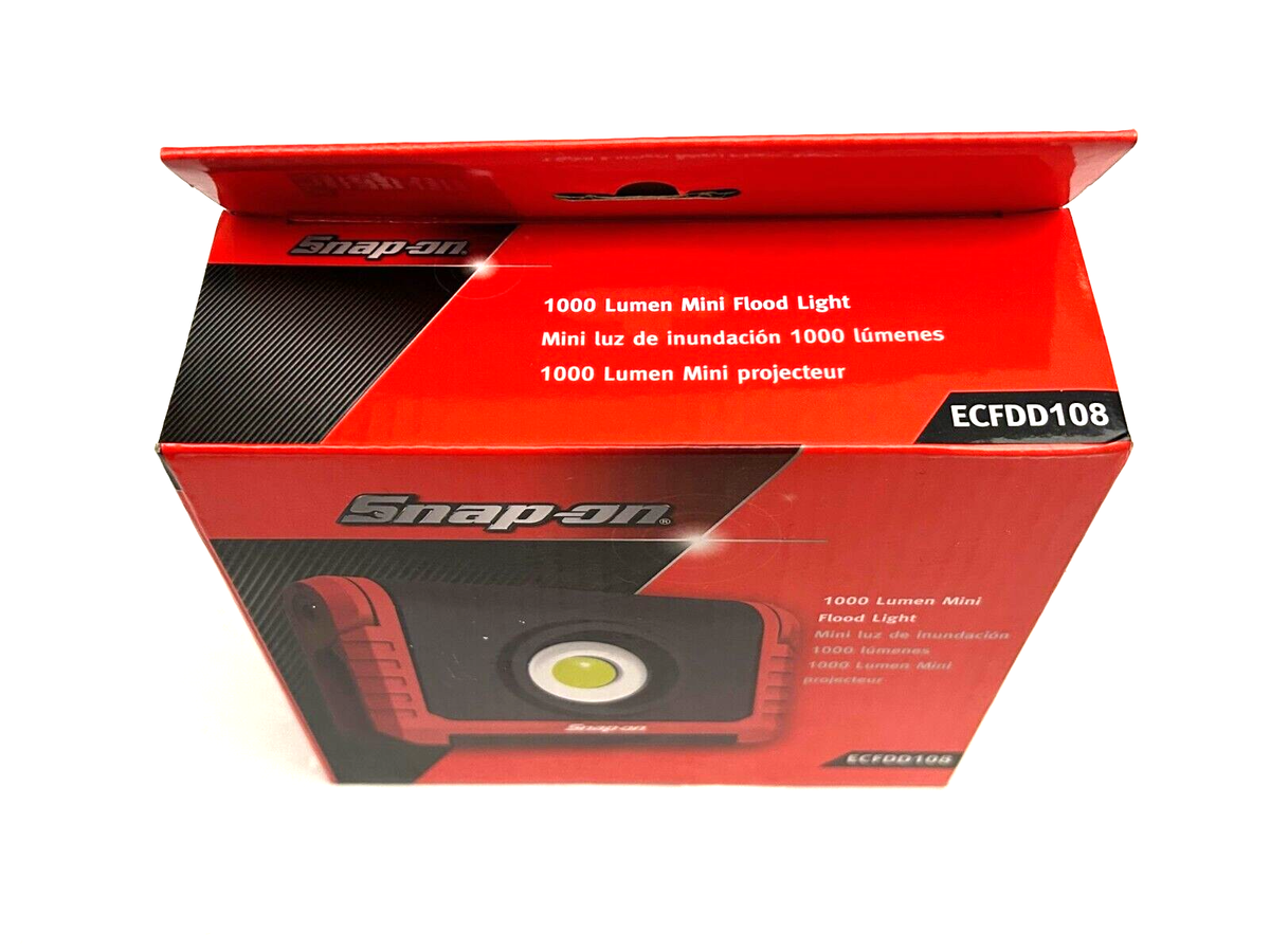 Snap on Tools NEW ECFDD108 Red 1000 Lumen Mini Rotating
