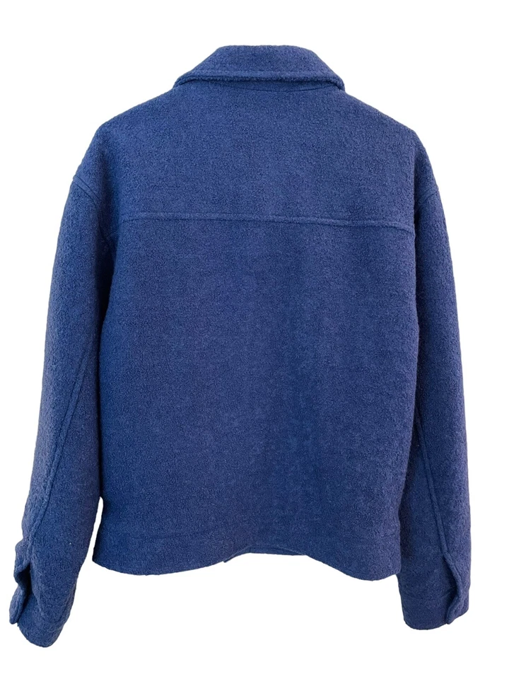 Chaqueta River Island London Azul Mezcla Lana Talla Pequeña Foto 3 de 4