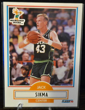 Fleer - 1990 - Jack Sikma - #110 Milwaukee Bucks - Card